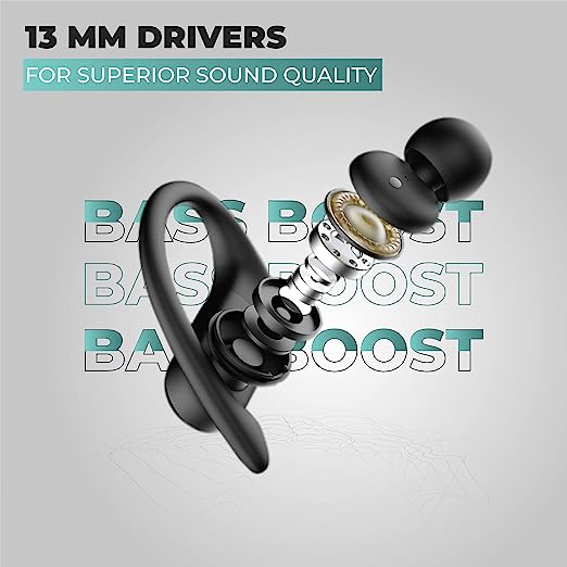 HAMMER KO 2.0 Wireless Bluetooth in Ear True Wireless Earbuds with Mic (Black) HAMMER KO 2.0 Wireless Bluetooth in Ear True Wireless Earbuds with Mic (Black)